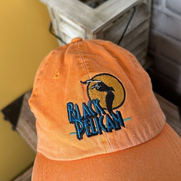 Black Pelican Baseball Hat Adjustable Kitty Hawk NC Vintage - Picture 3 of 7